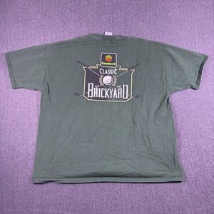 Midwest Embroidery Mens‎ Green Comfort Classic Brickyard Golf Club T-Shirt XL